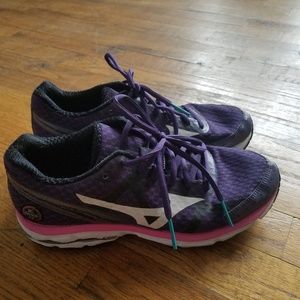 Purple Mizuno sneakers